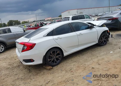2020 Honda Civic Sport из США, поврежденный, VIN 19XFC2F84LE028891